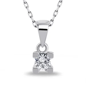 0.15 Carat Diamond Solitaire Necklace