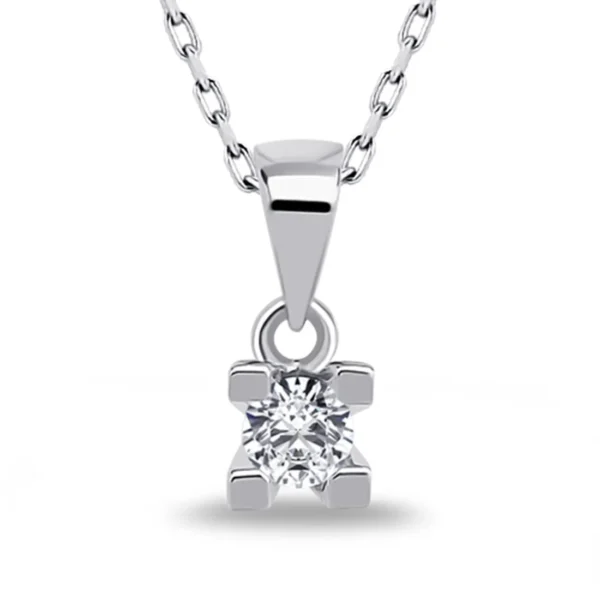 “0.15 Carat Diamond Solitaire Necklace” (2)