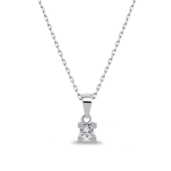 “0.15 Carat Diamond Solitaire Necklace”