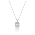 0.24 Carat Baguette Diamond Necklace