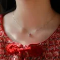 0.55 Carat Pear-Cut Ruby Diamond Necklace (2)