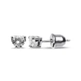 0.60 Carat G Color Heart-Cut Diamond Solitaire Earrings