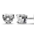 0.60 Carat G Color Heart-Cut Diamond Solitaire Earrings (2)