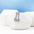 Pear-Cut Aquamarine Drop Earrings with Diamonds (3)