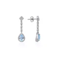 Pear-Cut Aquamarine Drop Earrings with Diamonds (4)