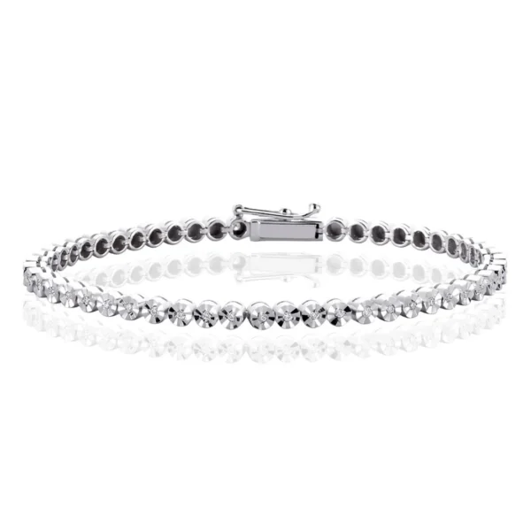 0.50 Carat Diamond Tennis Bracelet in White Gold