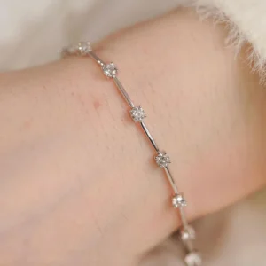 0.75 Carat White Gold Designer Diamond Bracelet