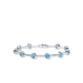 Blue Topaz Diamond-Accented Tennis Bracelet (3)