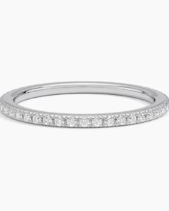 0.56 Carats F Color VS Lab Grown Full Eternity Diamond Ring