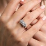 1.10 Carats E Color VS1 Grace Oval Lab Grown Diamond Ring