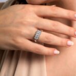 1.10 Carats E Color VS1 Grace Oval Lab Grown Diamond Ring