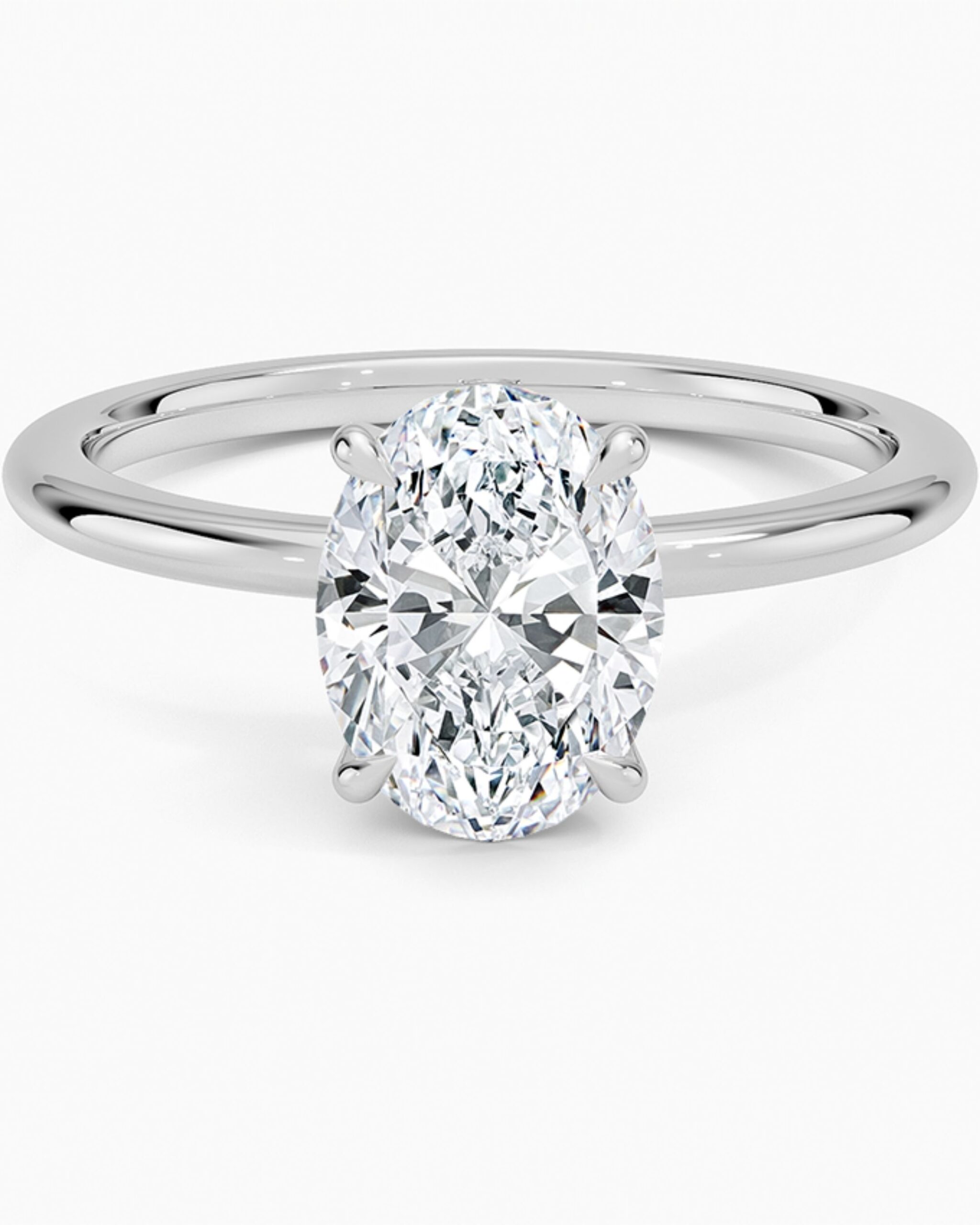1.50 carats D Color VS1 Lab Grown Diamond Ring