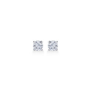 0.84 Carat Lab Grown Diamond Solitaire Earrings