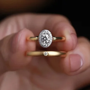 0.40 Carat GIA-Certified Diamond Vintage Solitaire Ring