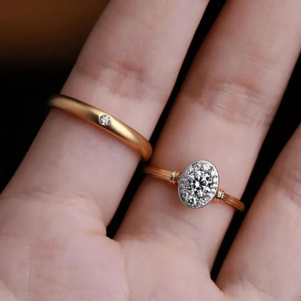 0.40 Carat GIA-Certified Diamond Vintage Solitaire Ring