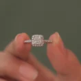 0.45 Carat Princess Cut Diamond Solitaire Ring