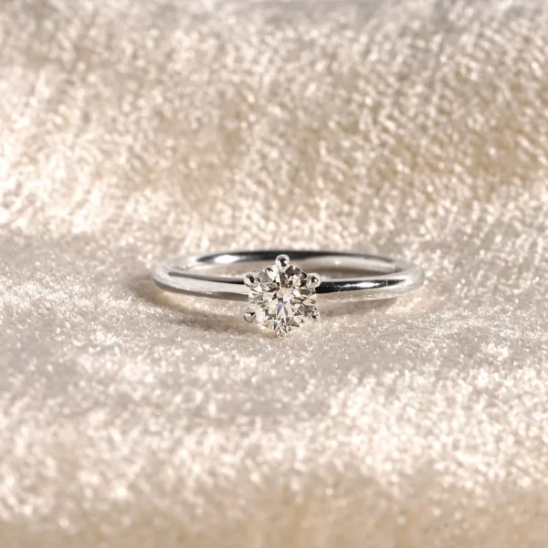 0.50 Carat Six-Prong Diamond Solitaire Ring