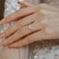 0.60 Carat F Color Designer Diamond Solitaire Ring