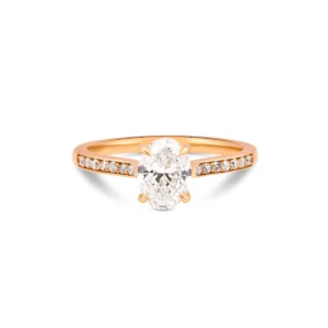 0.60 Carat Oval Cut Diamond Solitaire Ring