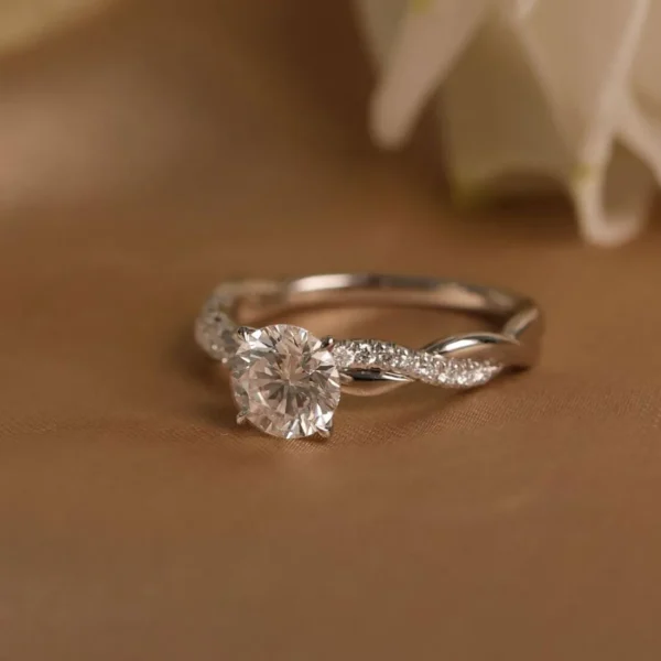 0.65 Carat Diamond Designer Solitaire Ring