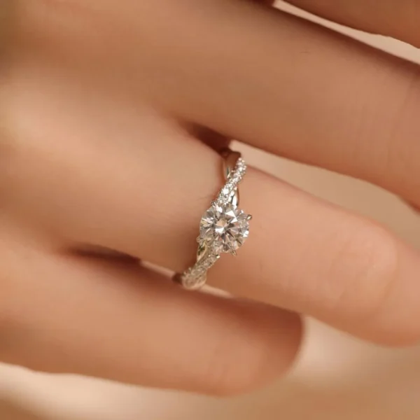 0.65 Carat Diamond Designer Solitaire Ring (3)