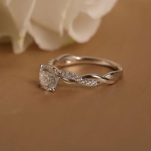 0.65 Carat Diamond Designer Solitaire Ring (4)