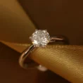 0.70 Carat Cushion Cut Diamond Solitaire Ring (3)