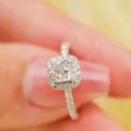 0.70 Carat Cushion Cut Diamond Solitaire Ring (4)