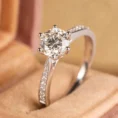 0.85 Carat Diamond Six-Prong Solitaire Ring