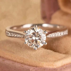 0.85 Carat Diamond Six-Prong Solitaire Ring
