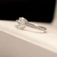 0.90 Carat Oval Cut Diamond Solitaire Ring