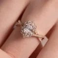 0.90 Carat Oval Cut Vintage Diamond Solitaire Ring