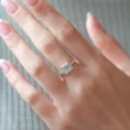 0.90 Carat Princess Cut Square Diamond Solitaire Ring (3)