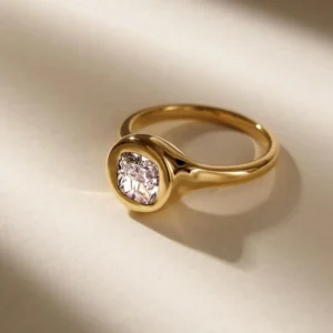 1 Carat Cushion-Cut Vintage Diamond Solitaire Ring