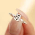 1 Carat Emerald-Cut Diamond Solitaire Ring