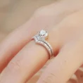 1.10 Carat F Color Designer Diamond Solitaire Ring (2)