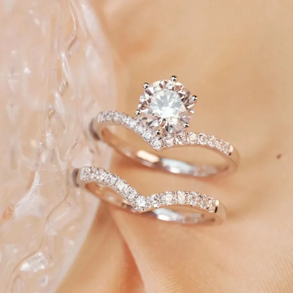 1.10 Carat F Color Designer Diamond Solitaire Ring (3)