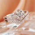 1.10 Carat F Color Designer Diamond Solitaire Ring (4)