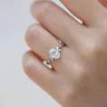 1.25 Carat Oval Cut Vintage Diamond Solitaire Ring