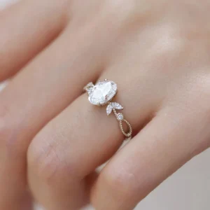 1.25 Carat Oval Cut Vintage Diamond Solitaire Ring