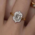 1.30 Carat Emerald-Cut Vintage Diamond Solitaire Ring