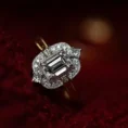 1.30 Carat Emerald-Cut Vintage Diamond Solitaire Ring (2)