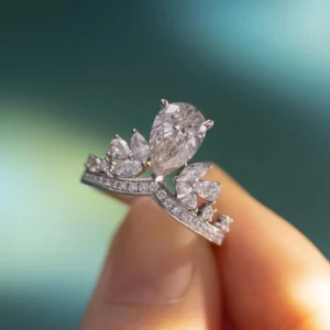 1.50 Carat Pear Cut Diamond Solitaire Ring