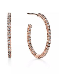 Custom-Made Diamond Full Eternity Earrings