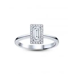 0.35 Carat Baguette Diamond Solitaire Ring