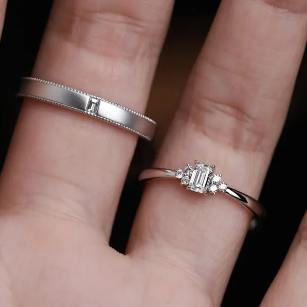 0.35 Carat Emerald Diamond Solitaire Ring (3)