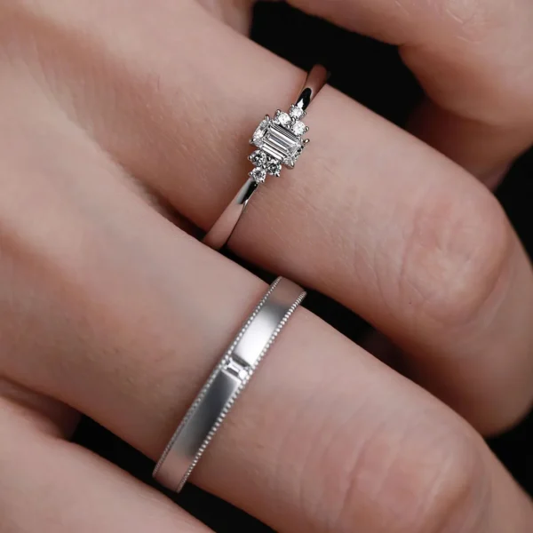 0.35 Carat Emerald Diamond Solitaire Ring (4)