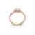 0.38 Carat Quattro Baguette Diamond Rose Gold Designer Ring (5)