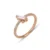 0.45 Carat Modern Design Baguette Diamond Rose Gold Ring (2)
