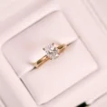 0.50 Carat Oval Cut F Color Diamond Solitaire Ring (2)